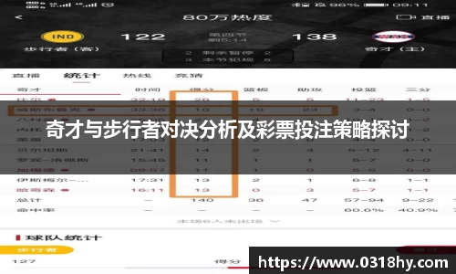 奇才与步行者对决分析及彩票投注策略探讨